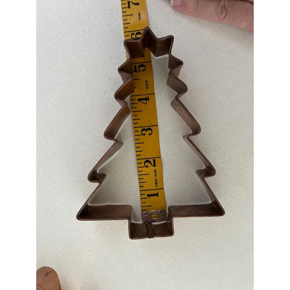 BIG! Copper Cookie Cutters Christmas Tree Star Gingerbread Man 5-6